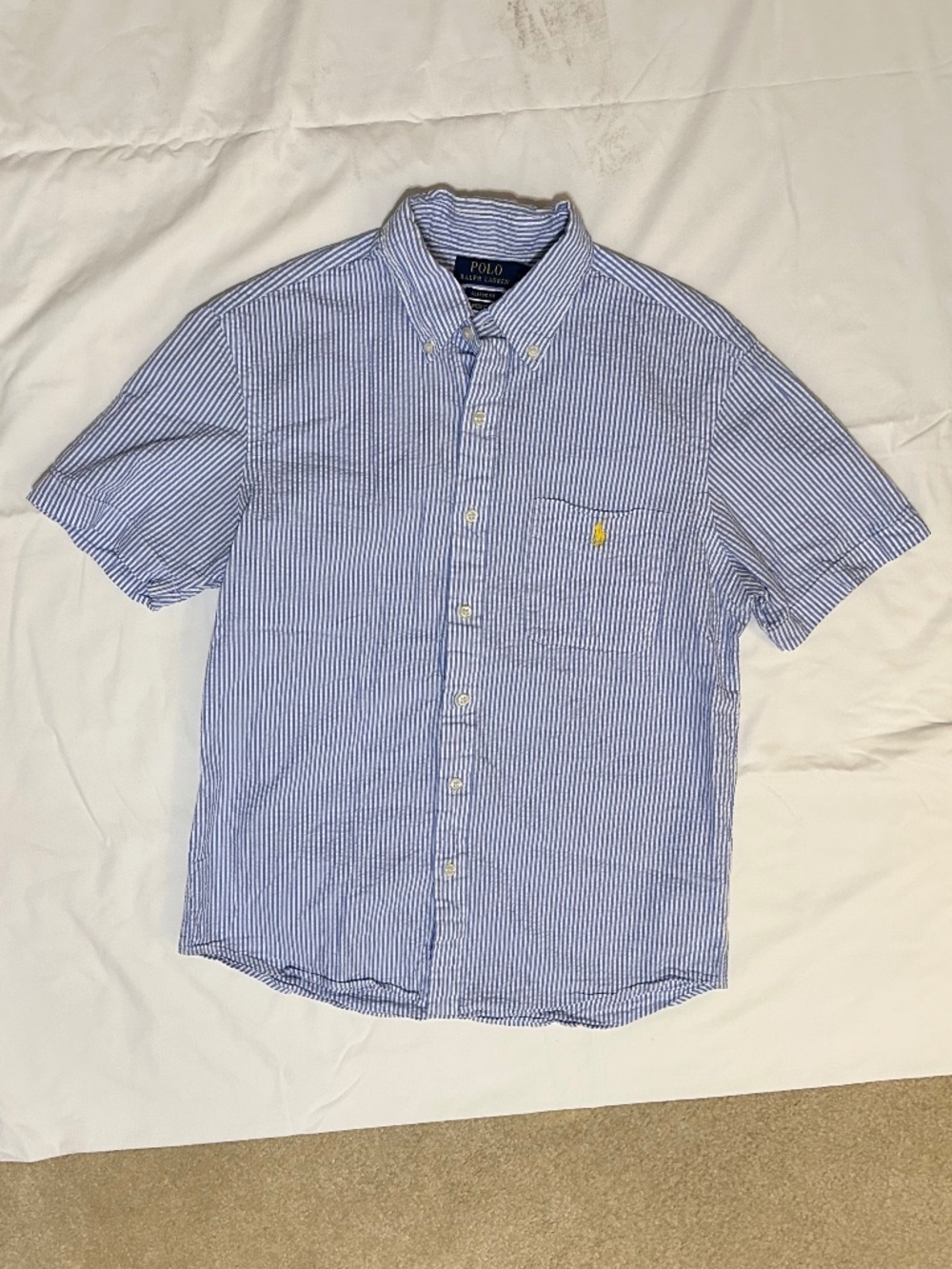 Polo Ralph Lauren Prepster Seersucker Button Shirt S/P